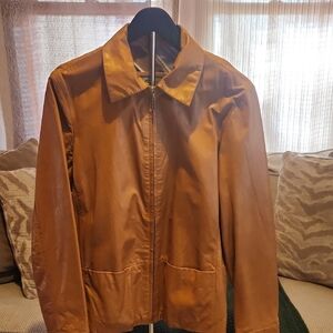 Pelle Tan Leather Jacket